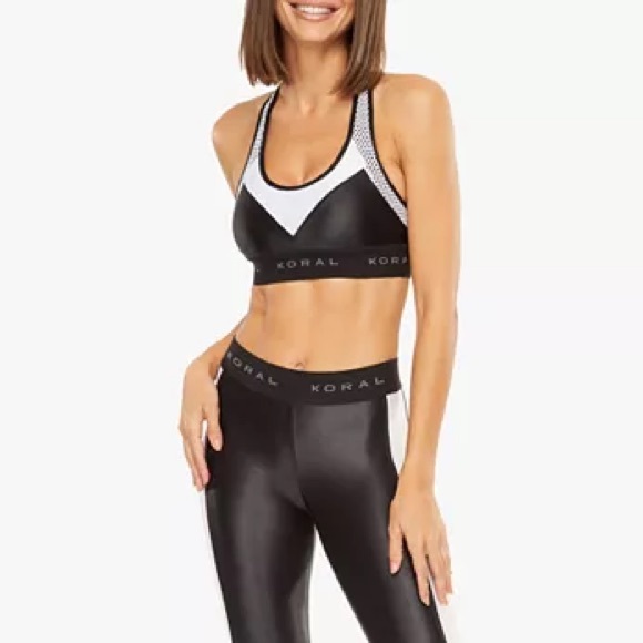 Koral Sports Bra Black and Rust Size Medium - Picture 3 of 3